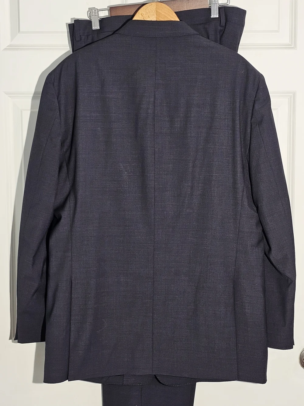 Joseph Abboud Suit Men 46L Gray 2B Super 120 Wool Career JOE 40X30 Pants Luxury